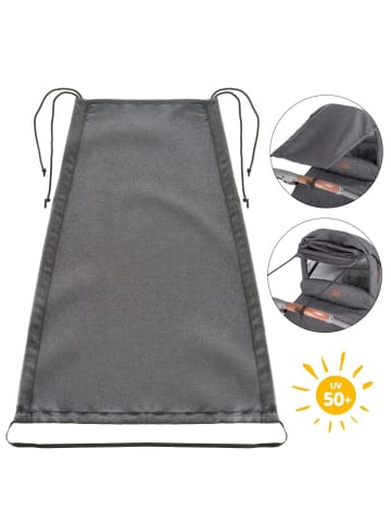 Zamboo Universal Sonnensegel Deluxe für Kinderwagen in grau