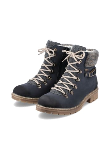rieker Schnür-Stiefeletten für Damen in dunkel-blau