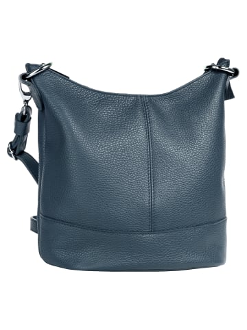 Cluty Umhängetasche echt Leder in blau
