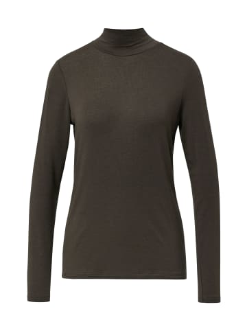 comma Langarmshirt in schoko