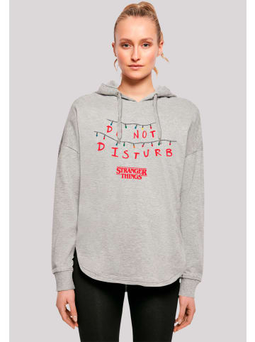 F4NT4STIC Oversized Hoodie Stranger Things Do Not Disturb Netflix TV Series in grau