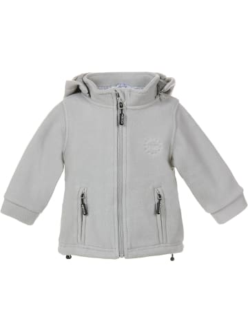 BMS Kinder Fleecejacke/Fleecepullover "Clima-Fleece Windstopp Kids" in Grau