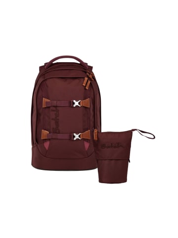 Satch Schulrucksack-Set PACK "Nordic Ruby" 2-teilig in Rot