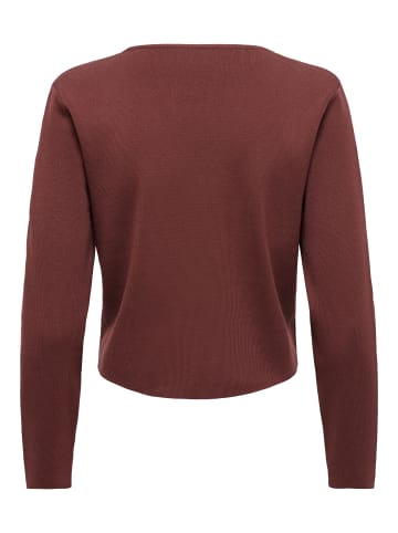 JDY Strickjacke in Rum Raisin