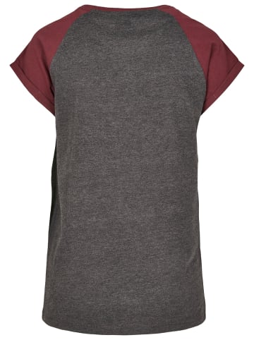 Urban Classics T-Shirts in charcoal/redwine