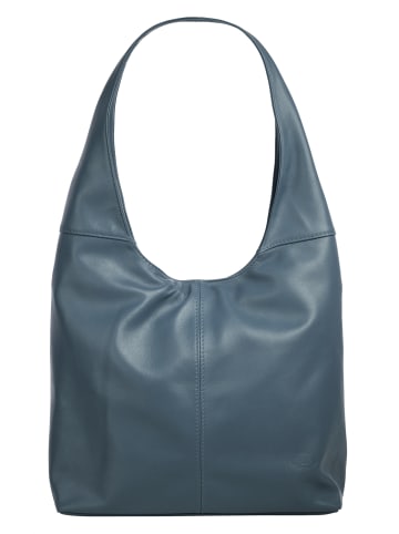 piké Shopper echt Leder in blau