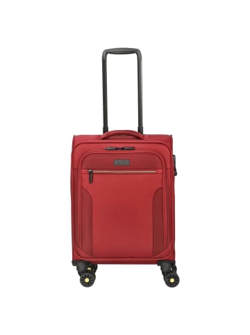 D&N Travel Line 9704 - 4-Rollen-Kabinentrolley S 55 cm (dark red) in dark red