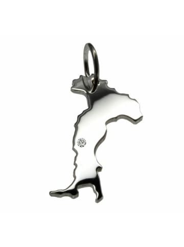 Schmuckador Italien Anhänger mit Brillant 0,015ct 925 Silber in silber