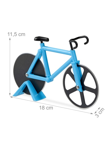 relaxdays 10x Pizzaschneider in Blau