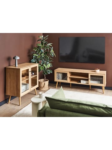 Beliani TV-Möbel ALBANY in Braun - (W) 150 x (H) 56 x (L) 39 cm