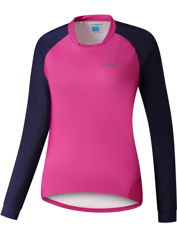SHIMANO Long Sleeve Jersey Woman's SAIKO warm in pink