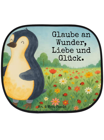 Mr. & Mrs. Panda Sonnenblende Pinguin Marienkäfer Design mit Spruch in Weiß