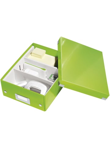 Leitz Organisationsbox Click & Store Wow Klein Graukarton grün