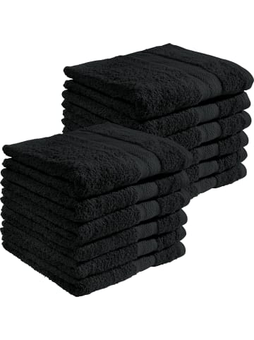 REDBEST Frottier Handtuch 12er-Pack Chicago in schwarz