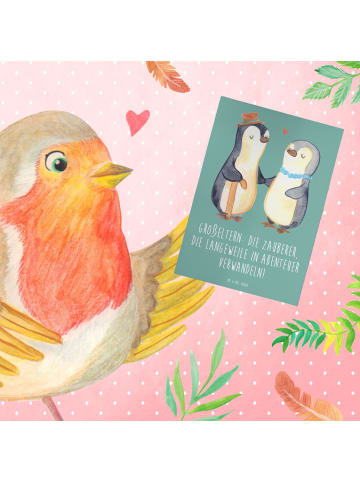 Mr. & Mrs. Panda Klappkarte Großeltern Zauberer mit Spruch in Meeresbrise