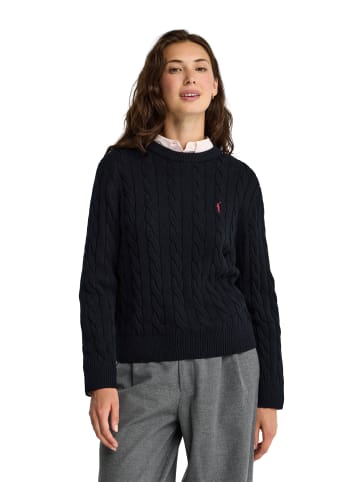 Polo Club Pullover WOMAN RIGBY GO WOOL CABLE U W IO LONG SLEEVE REGULAR FIT in Navy Blau