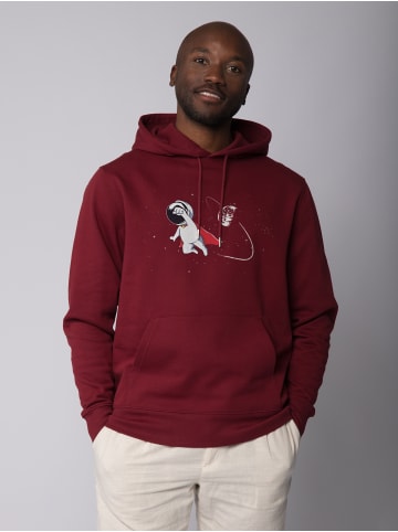 wat? Apparel Sweatshirt Superastronaut in Weinrot