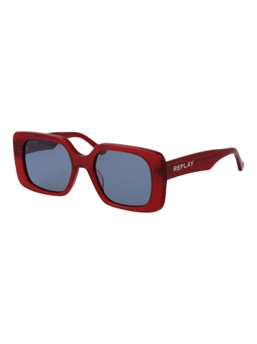 Replay Frauen Sonnenbrille Quadratisch Rot