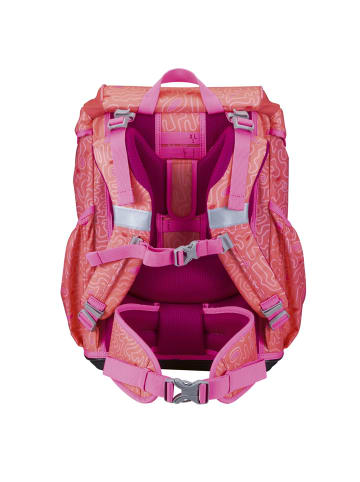 DerDieDas ErgoFlex Light Schulranzen-Set 5-teilig in Coral Reef