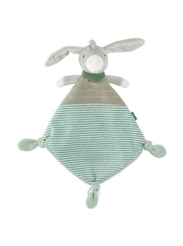 Fehn Schmusetuch / Schnuffeltuch - Esel in grau,gruen