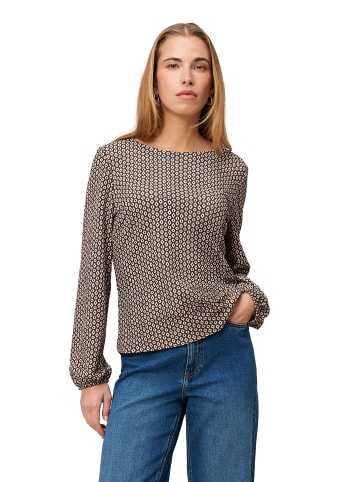 Zero  Bluse mit grafischem Print in CreamBrown