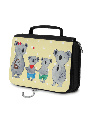 Mr. & Mrs. Panda Kulturtasche Koala Familie zwei ohne Spruch in Gelb Pastell