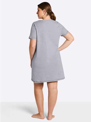 WITT WEIDEN Kurzarm-Sleepshirts in grau + grau-gestreift