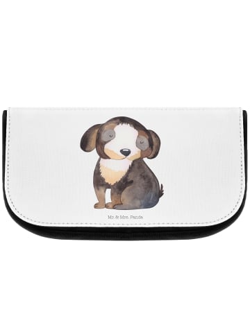 Mr. & Mrs. Panda Kulturbeutel Hund Entspannen ohne Spruch in Weiß