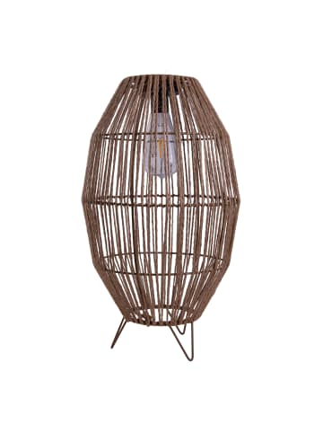 näve LED Solarleuchte "KORBINIAN" in natur - (L)19.5 cm x (B)19.5 cm x (H)34 cm