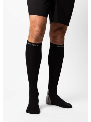 SNOCKS Kompressionssocken Schwarz 1 Paar