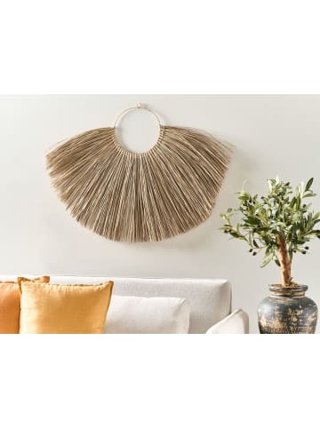 Beliani Wandobjekt HATINH in Naturfarben/Beige - (W) 100 x (H) 70 x (L) 1 cm Vertikal