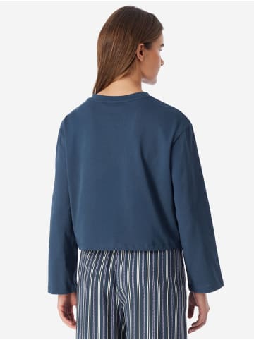 Schiesser Pyjamaoberteil Mix Relax in deep blue