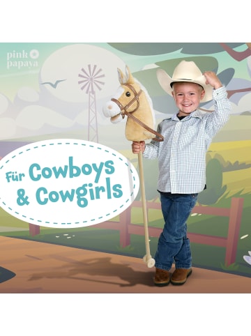 Pink Papaya Steckenpferd " Goldy " in Beige/Weiss