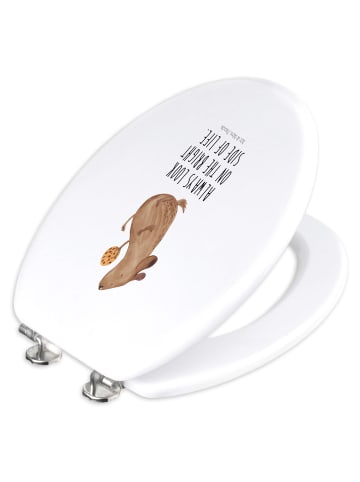 Mr. & Mrs. Panda mdf wc sitz Hund Keks mit Spruch in Weiß