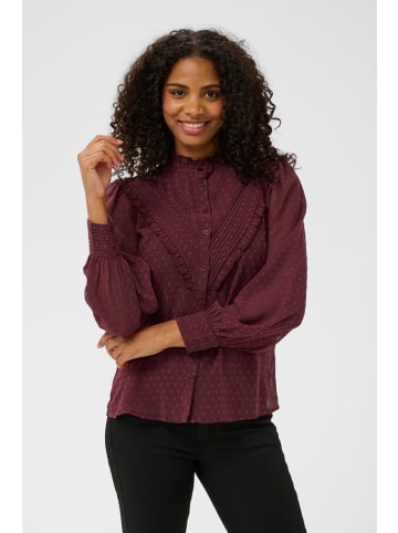 Kaffe Langarm-Hemd KAleonora Regular fit in Fig