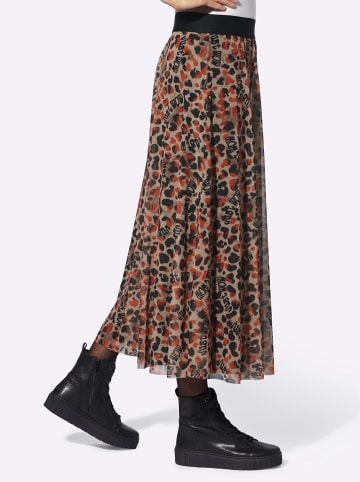 WITT WEIDEN Mesh-Rock in braun-schwarz-bedruckt