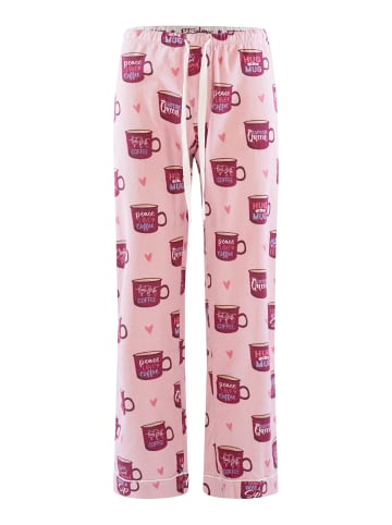 P.J. Salvage Pyjamahose Flannels in Rosé