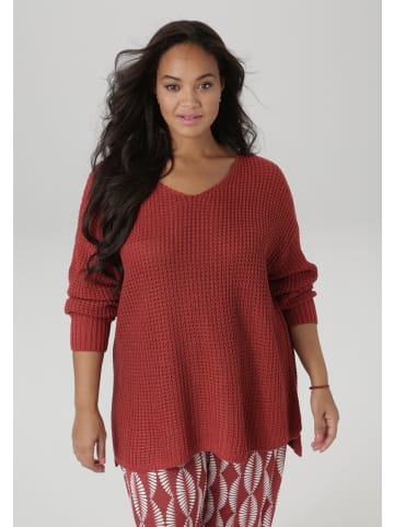 Aniston PLUS Strickpullover in rostrot