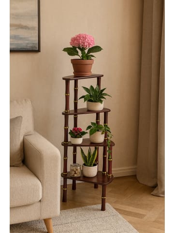 möbel-direkt Blumenständer Treppe in kirschbaumfarben