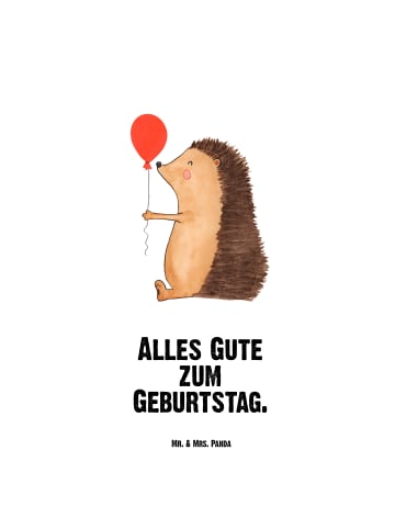 Mr. & Mrs. Panda Trinkflasche Aus Edelstahl Igel Luftballon mit ... in Weiß