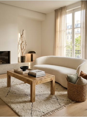 KADIMA DESIGN Couchtisch 110 x 60 x 47 cm Massiv-Holz Mango Natur