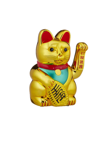 relaxdays Winkekatze in Gold - (H)48 cm