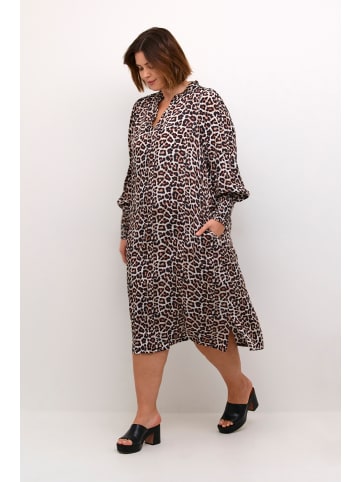 KAFFE curve Kleid KCdry in Feather Gray Leo Print