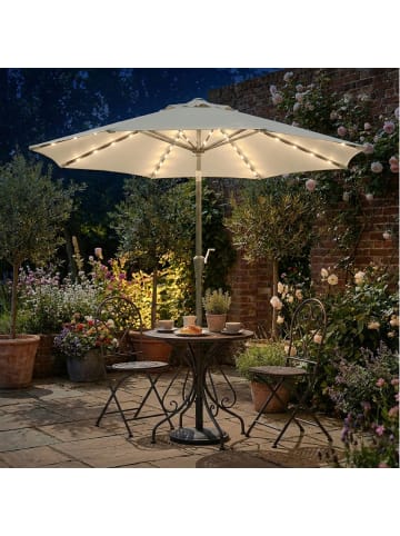 SONGMICS Sonnenschirm Sheld in Beige - (H)246 x Ø327.5 cm