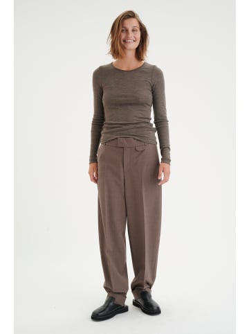 InWear Langarm-Shirt FangIW Slim fit in Brown Melange