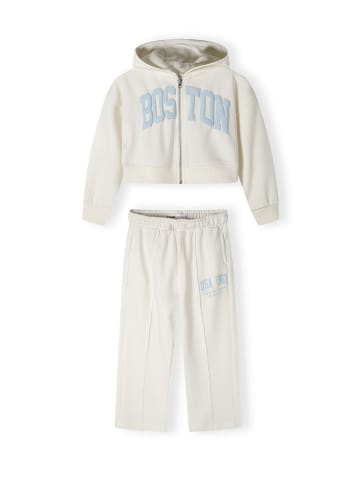 Minoti 2tlg. Set: Jogginganzug 22fleece63 in wollweiß