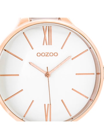 Oozoo Analog-Armbanduhr Oozoo Timepieces weiß groß (ca. 45mm)