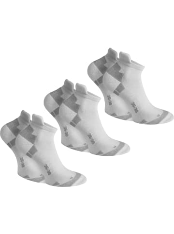 normani 6 Paar Coolmax Sneakersocken mit Komfortferse in Weiß