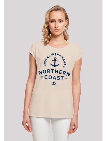 F4NT4STIC T-Shirt Nordsee Knut & Jan Hamburg in Whitesand