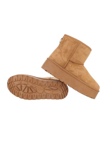 Ital-Design Stiefelette in Camel